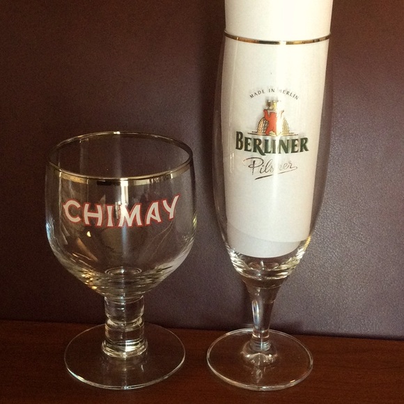 Chimay & Berliner Beer Glasses - Picture 1 of 4